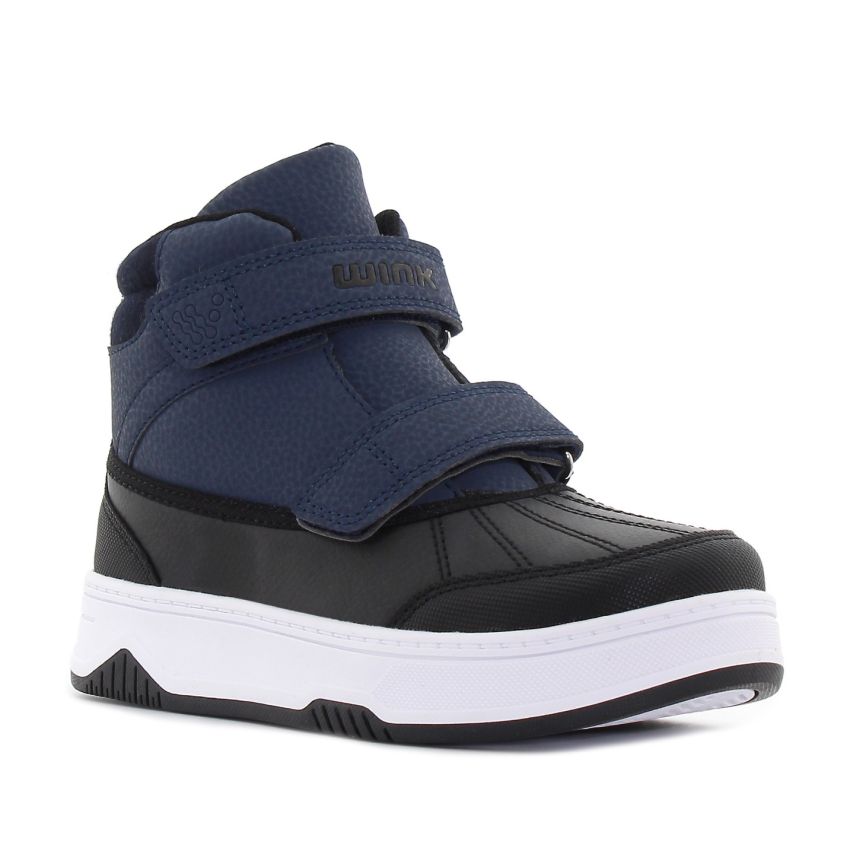 Wink - Oqee sötétkék magasszárú gyerek cipő