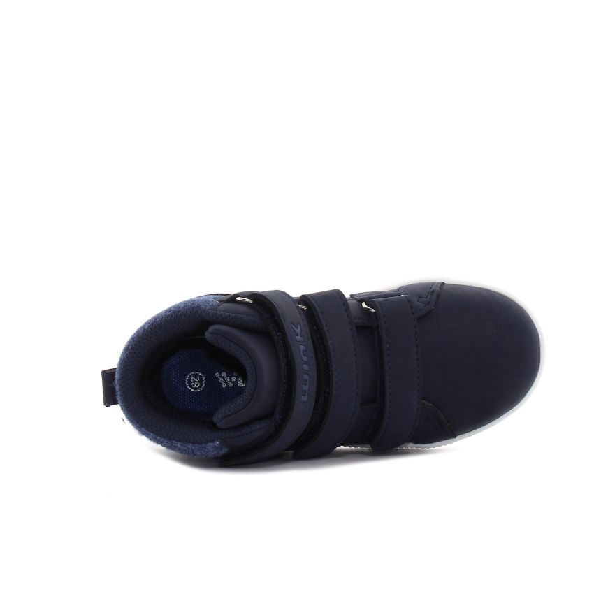 Wink - Zleld sötétkék magasszárú gyerek cipő
