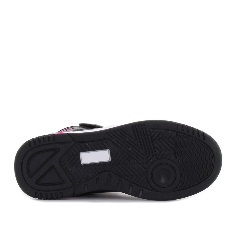 Wink - Durell fekete-magenta magasszárú gyerek cipő