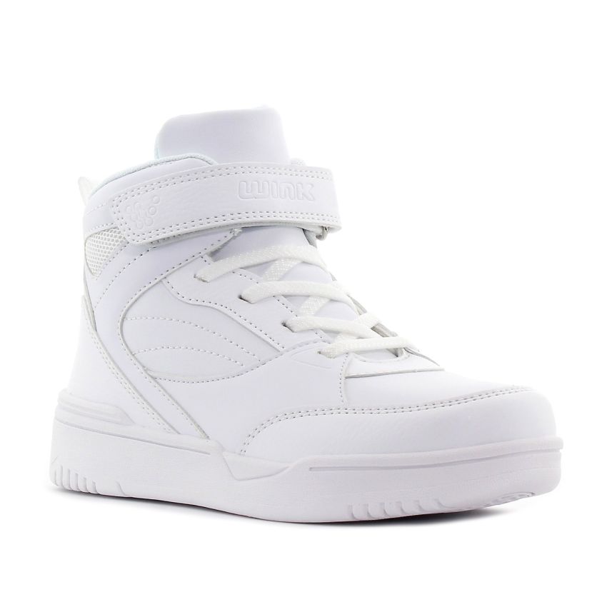 Wink - Durell fehér magasszárú gyerek cipő