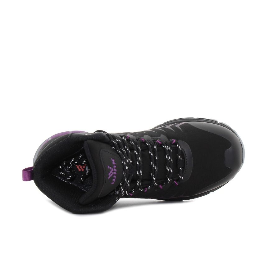 Wink - Tyra vízlepergető fekete női bakancs