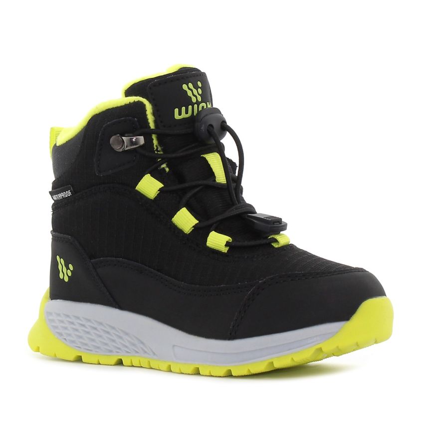 Wink - Zela Leus vízlepergető fekete gyerek bakancs