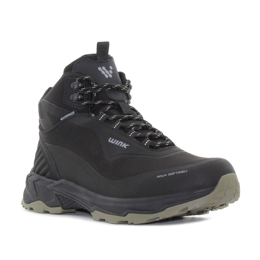 Wink - Trud fekete-keki férfi vízálló bakancs