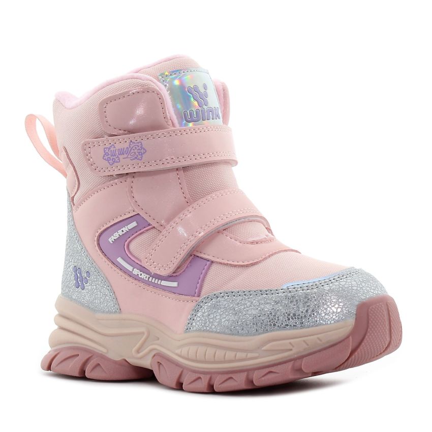 Wink - Kaldia rózsaszín baba bakancs