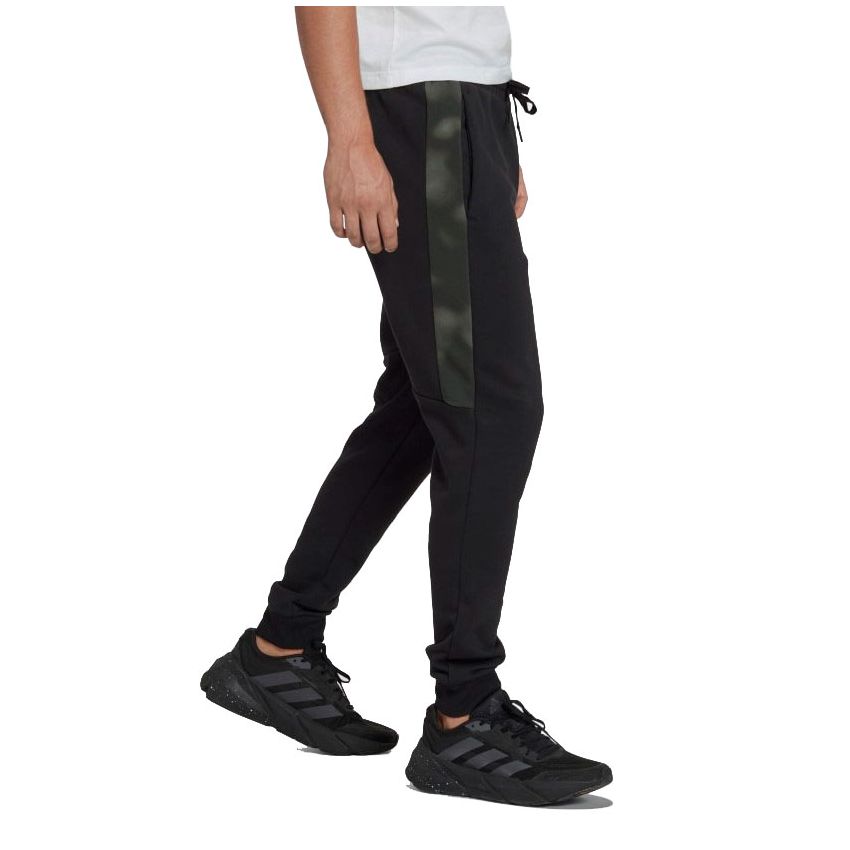 Adidas Essentials Camo Print fekete férfi nadrág