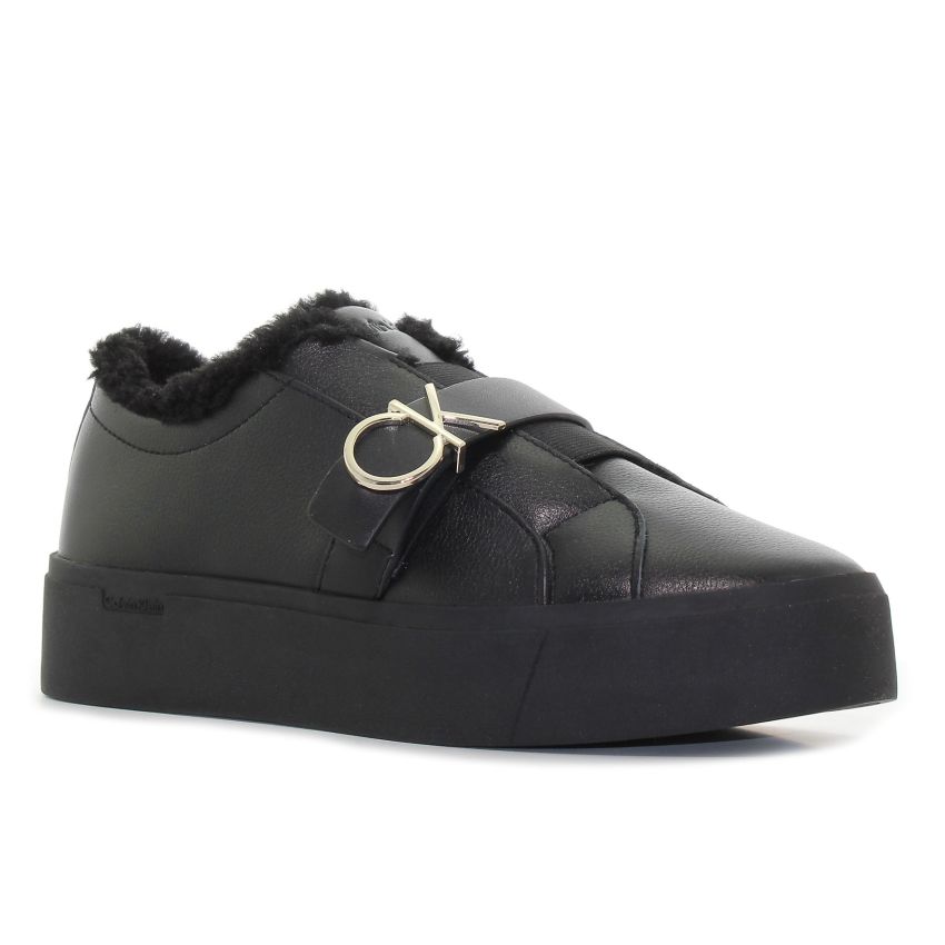 Calvin Klein Flatform Cupsole fekete női cipő