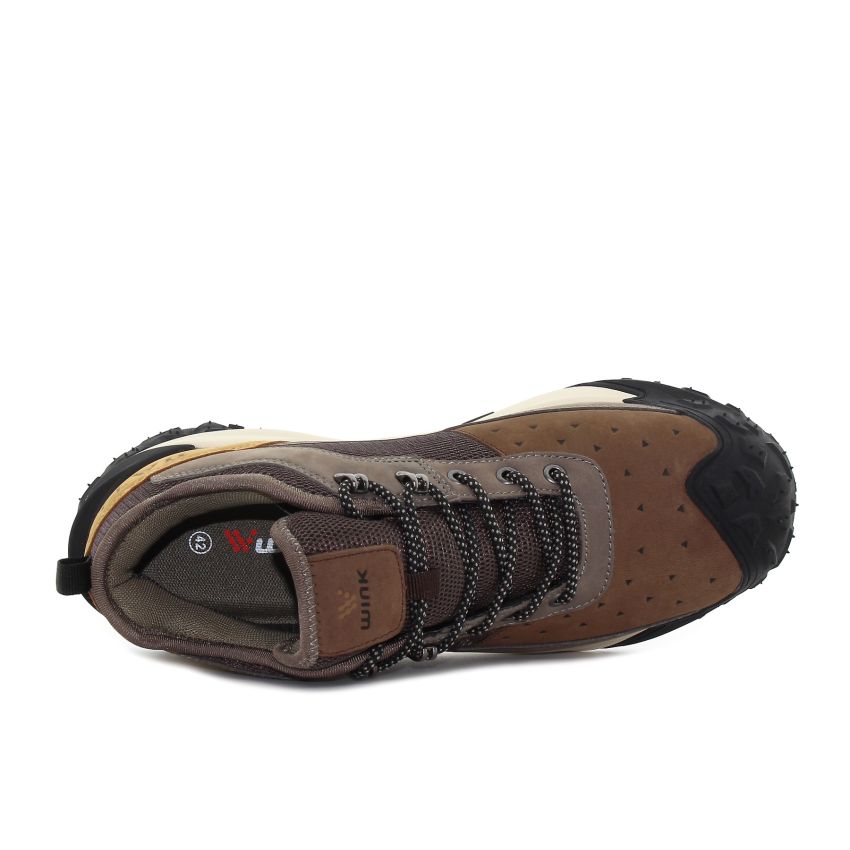 Wink - Navius WR vízlepergető barna férfi bőr cipő