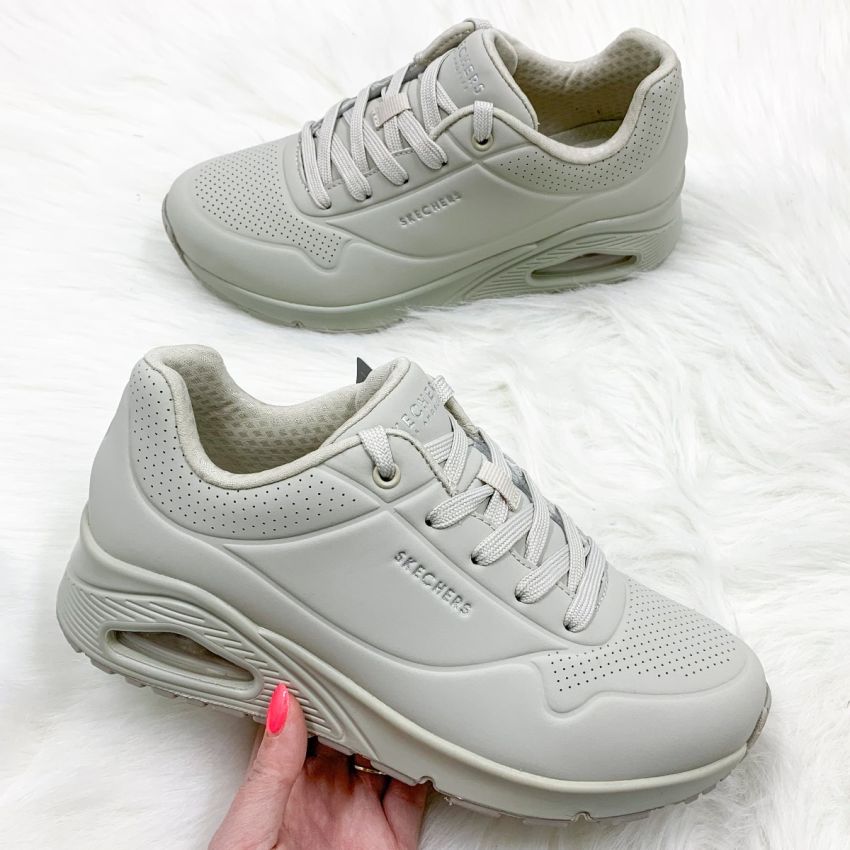 Skechers Uno - Stand on Air szürke női sneaker