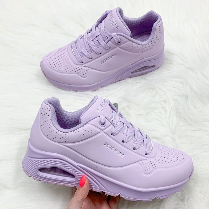 Skechers Uno - Frosty Kicks halványlila női sneaker