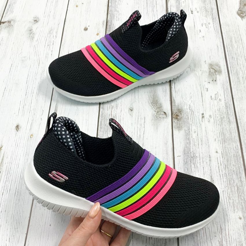 Skechers Ultra Flex - Brightful Day fekete gyerek cipő