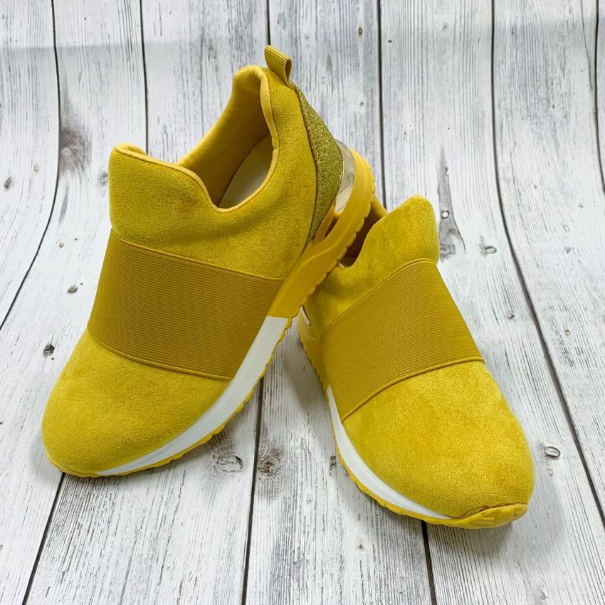 Borgo Yesmile Amara sárga női bebújós cipő