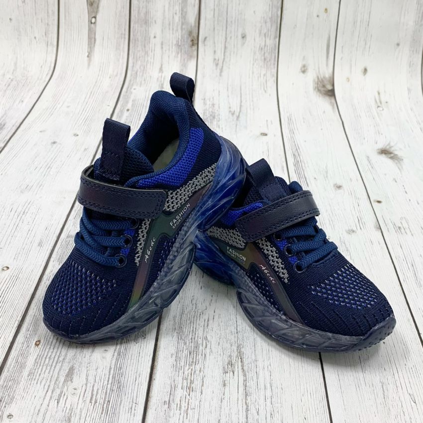 Borgo AB sötétkék villogó gyerek cipő