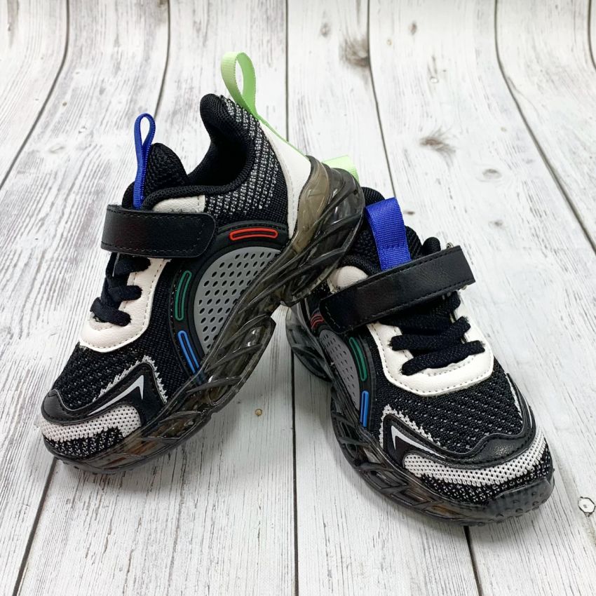 Borgo X-Turbo fekete villogó gyerek cipő