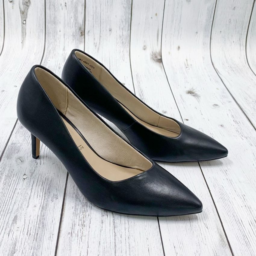 Tamaris fekete női magassarkú