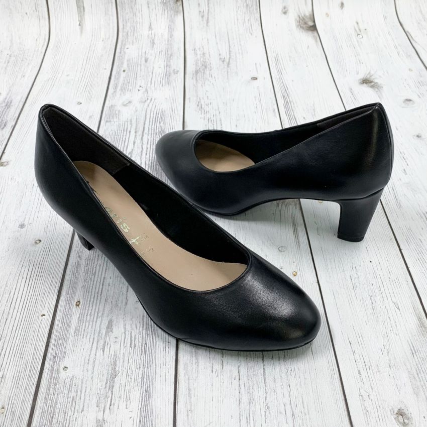 Tamaris fekete női magassarkú