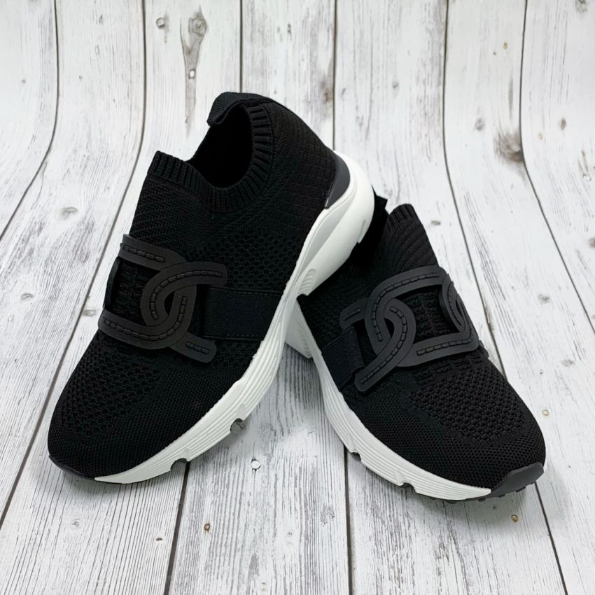 Bosido Doc fekete női bebújós cipő