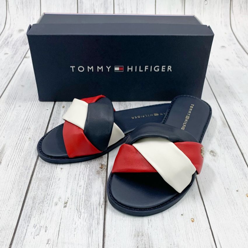 Tommy Hilfiger Feminine Wave sötétkék női papucs