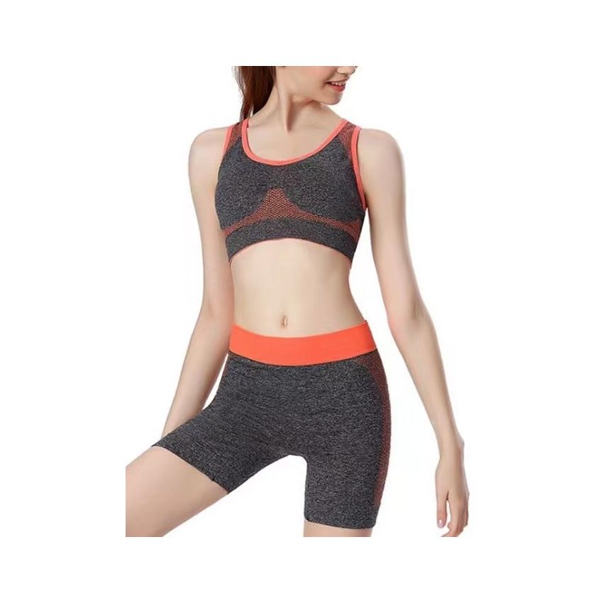 Borgo szürke-narancs női fitness szett