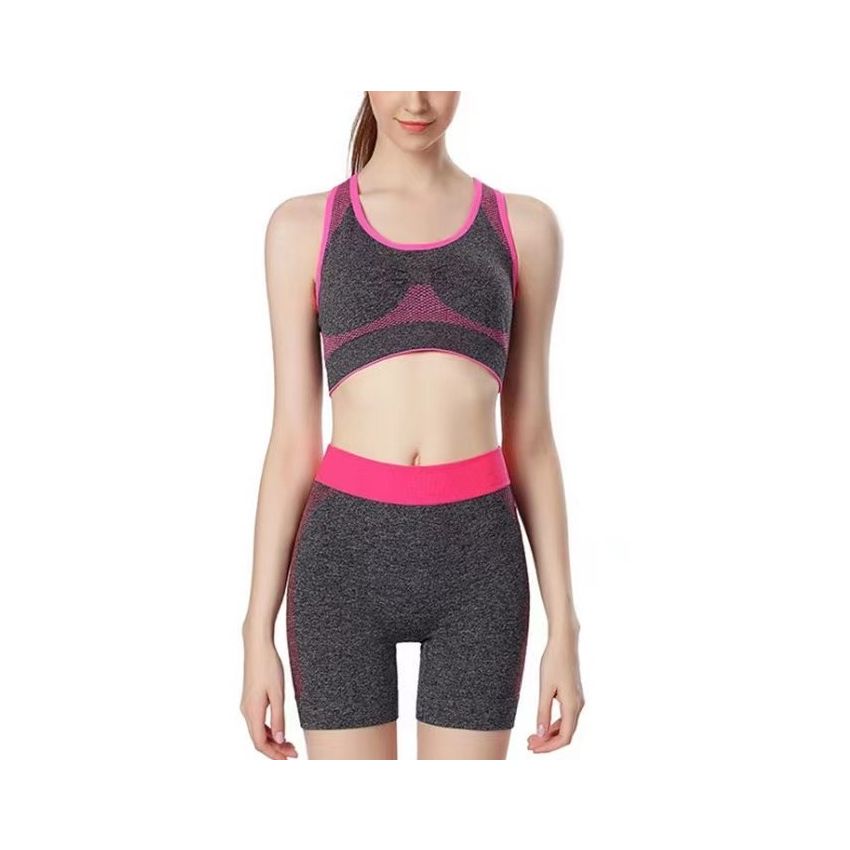 Borgo szürke-pink női fitness szett