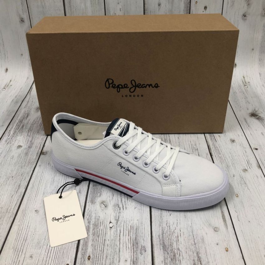 Pepe Jeans - Brady Men Basic fehér férfi cipő