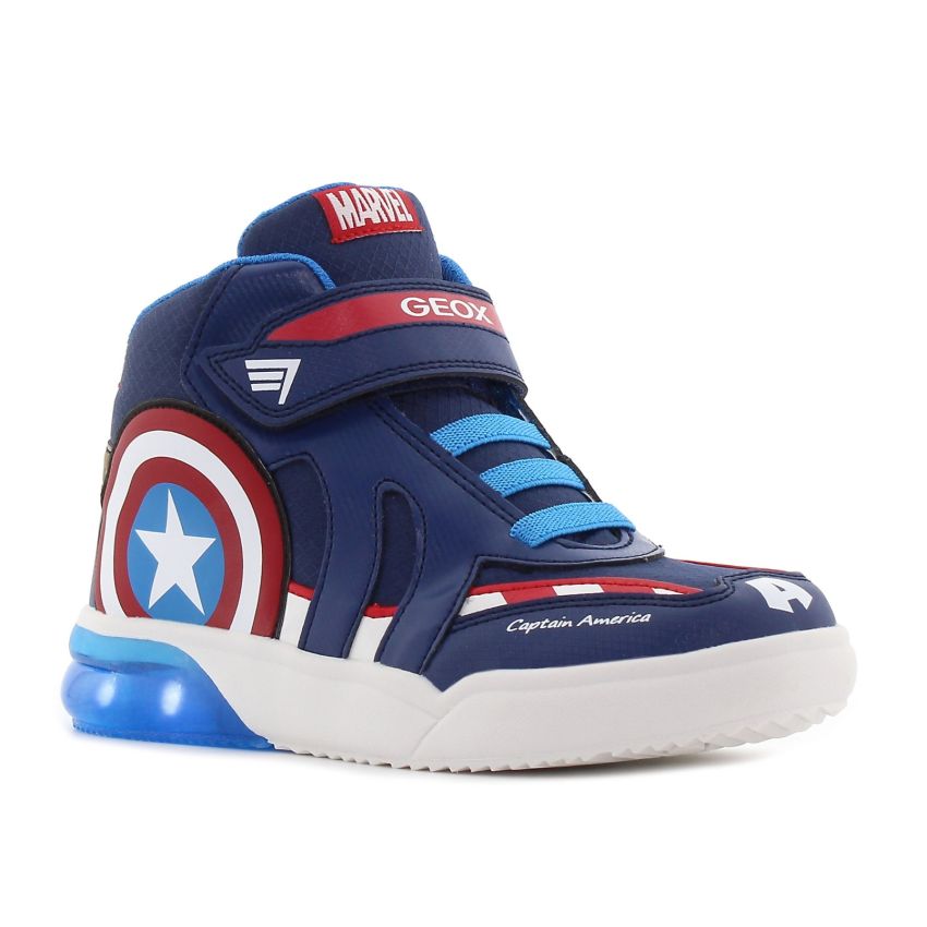 Geox J Grayjay B villogó sötétkék gyerek cipő