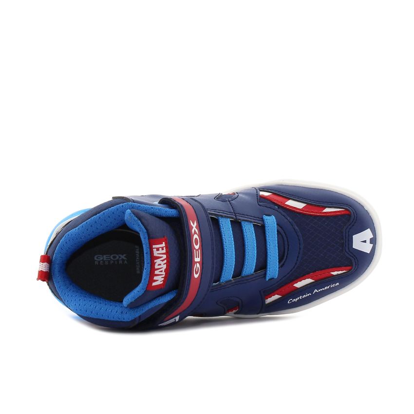 Geox J Grayjay B villogó sötétkék gyerek cipő