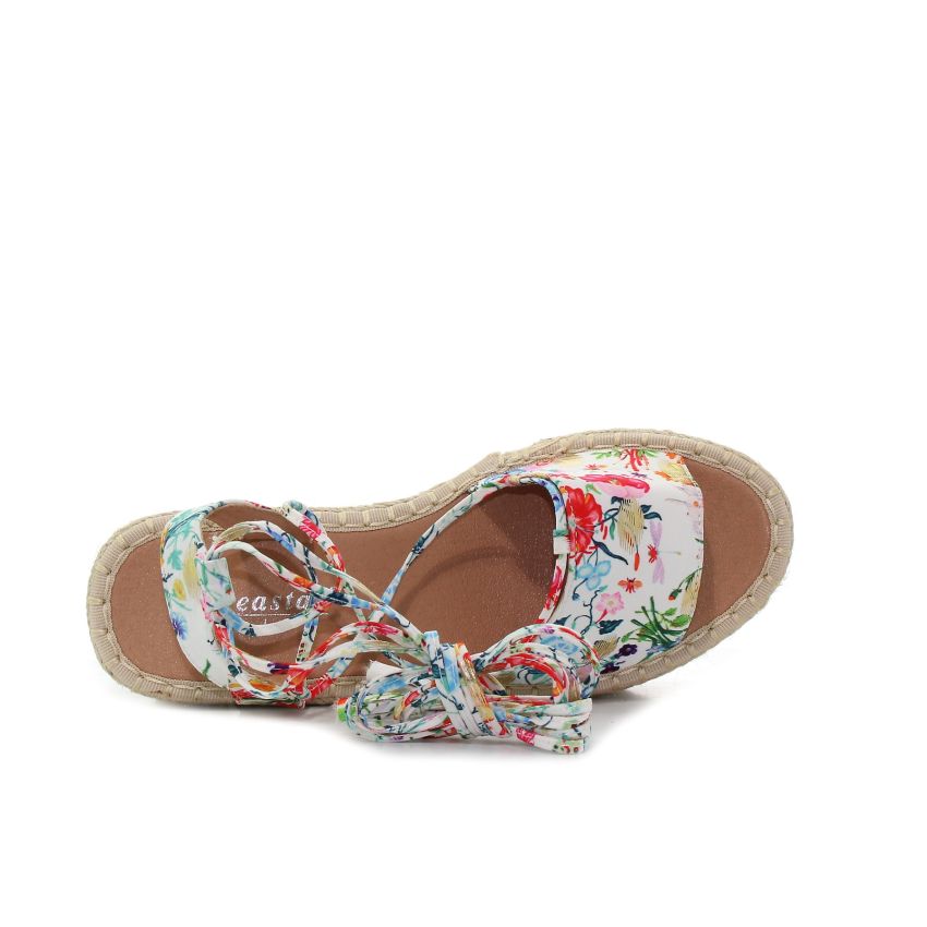 Seastar Luna platformos virágmintás női szandál