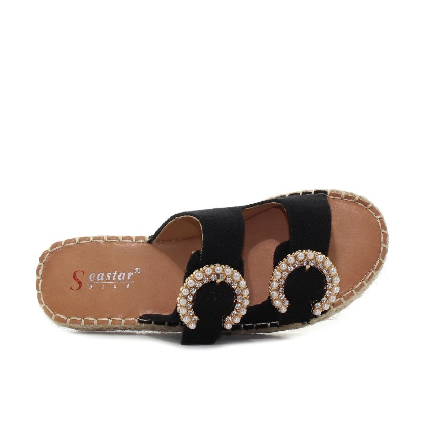 Seastar Manda fekete női papucs
