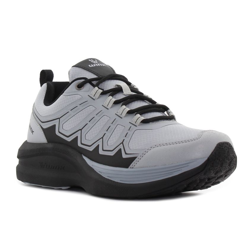 Wink - Exown Lung szürke-fekete férfi sport cipő