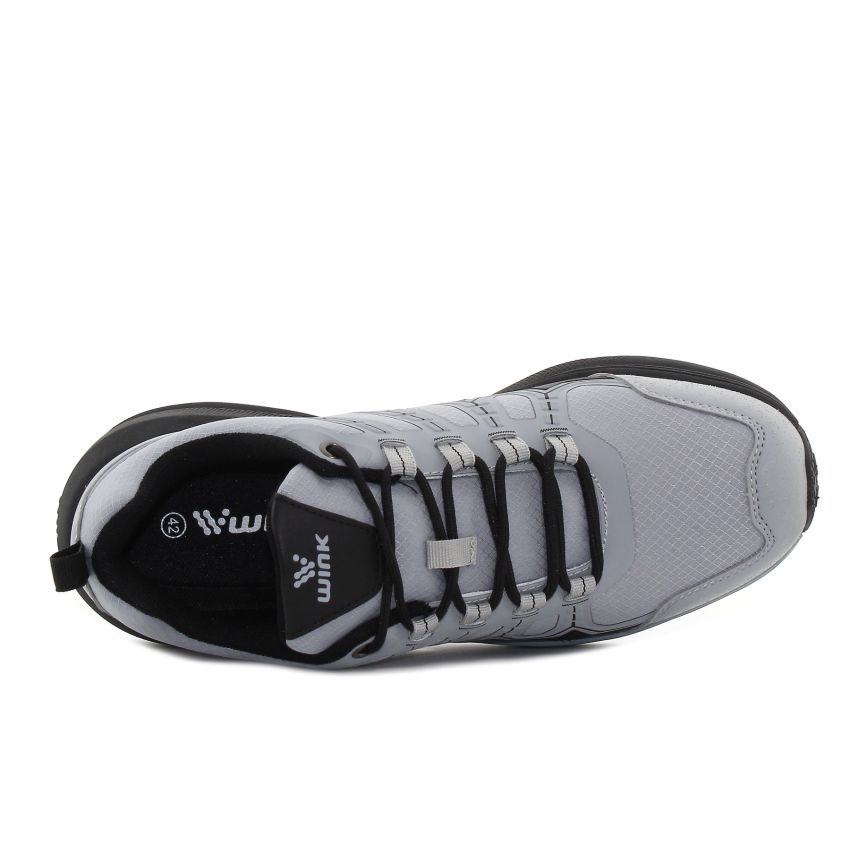 Wink - Exown Lung szürke-fekete férfi sport cipő