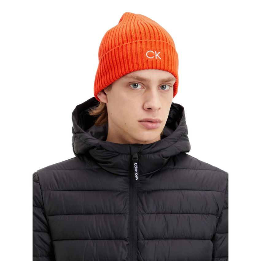 Calvin Klein Classic narancssárga pamut sapka