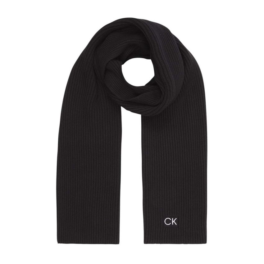 Calvin Klein Classic fekete pamut sál