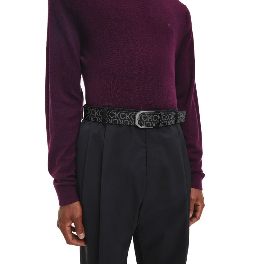 Calvin Klein Warmth Faceted fekete férfi öv
