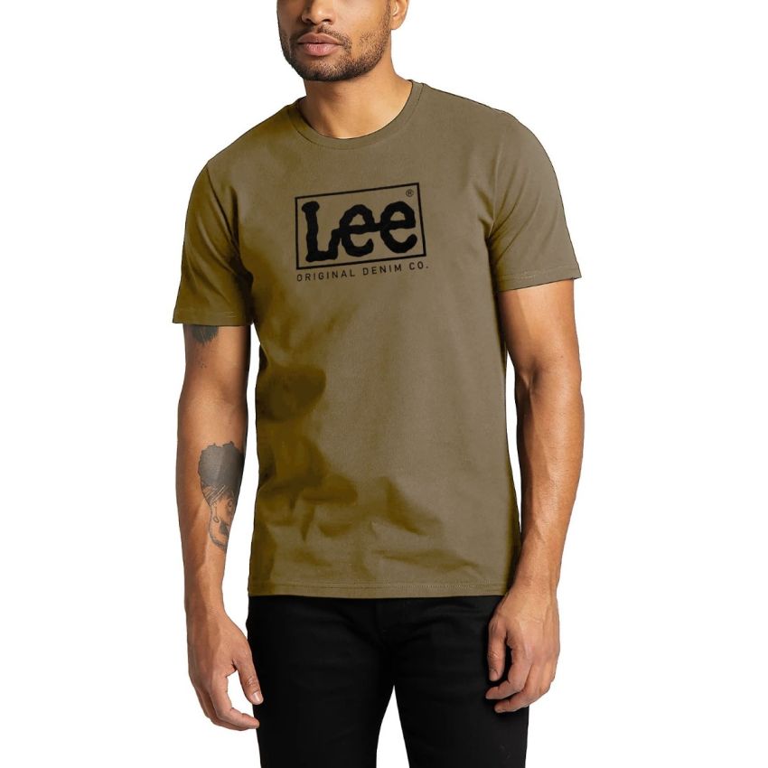 Lee világosbarna férfi rövid ujjú