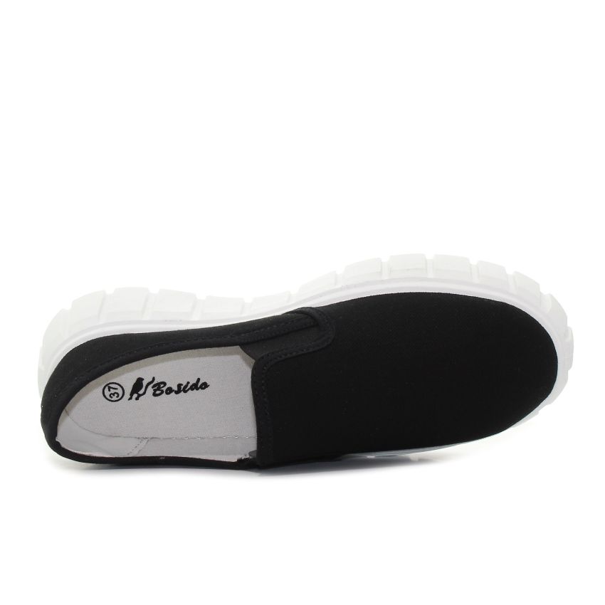 Bosido Slip fekete női bebújós cipő