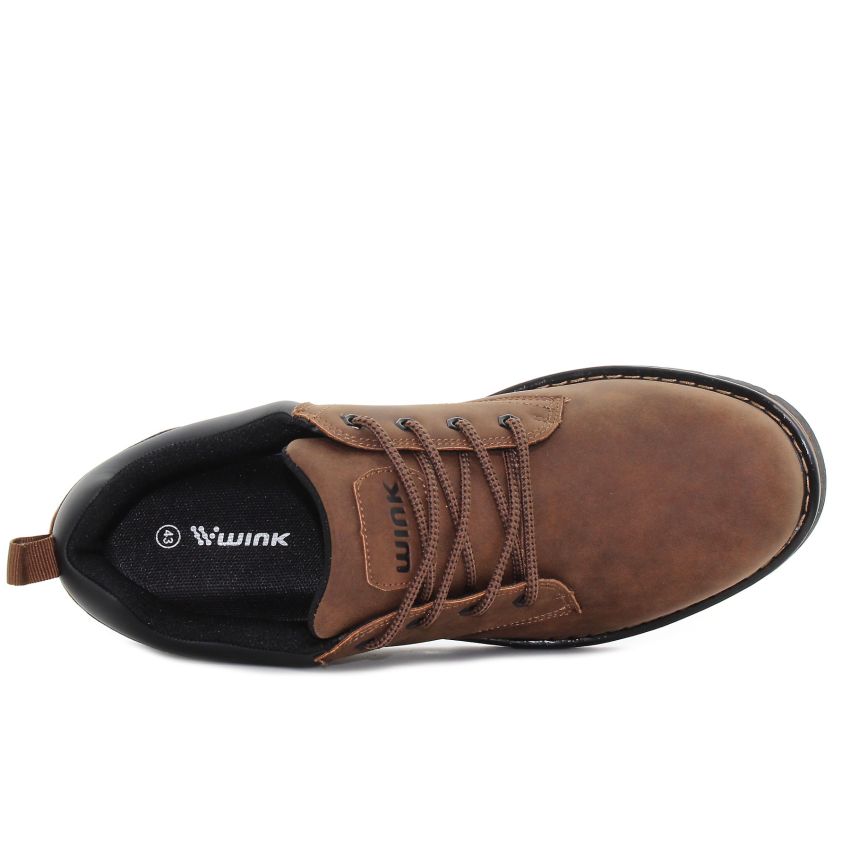 Wink - Undrill sötétbarna férfi utcai cipő