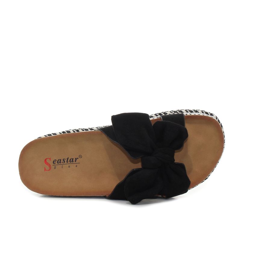 Seastar Bow fekete női papucs