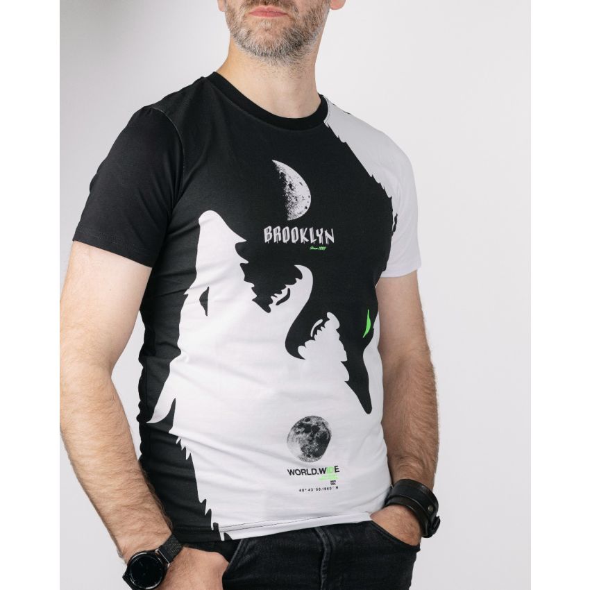 Grace Brooklyn fekete-fehér férfi rövid ujjú