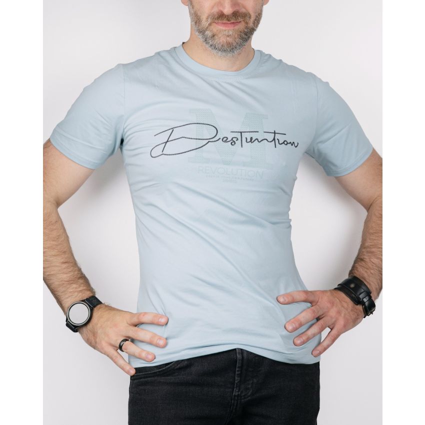 Grace Revolution világoskék férfi rövid ujjú