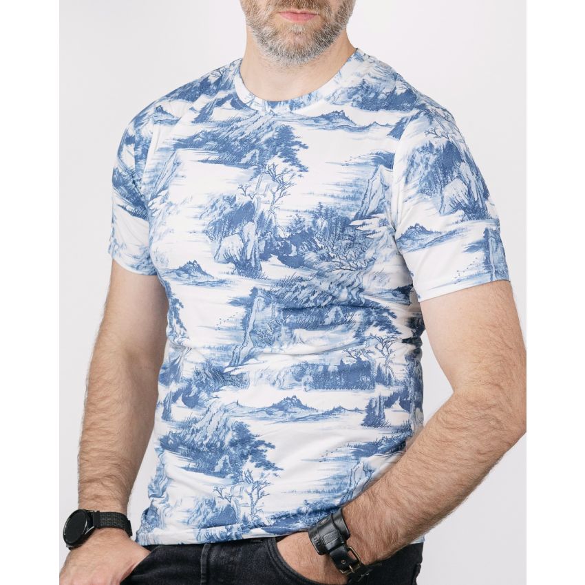 Grace Terra kék férfi rövid ujjú