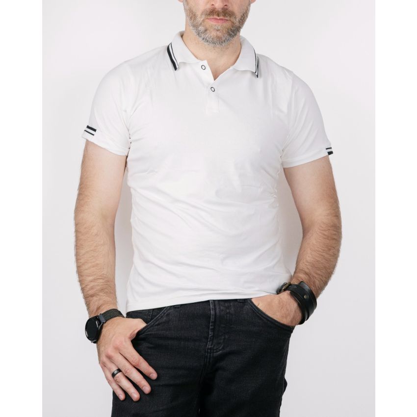 Grace Simple fehér galléros rövid ujjú