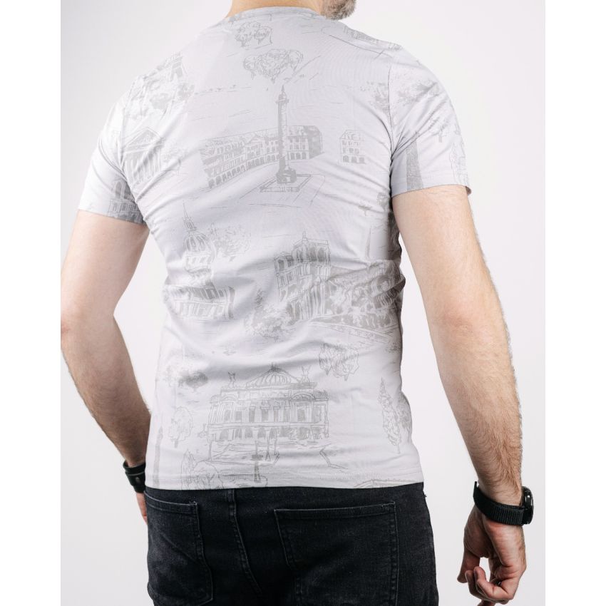 Grace Black Beard szürke férfi rövid ujjú