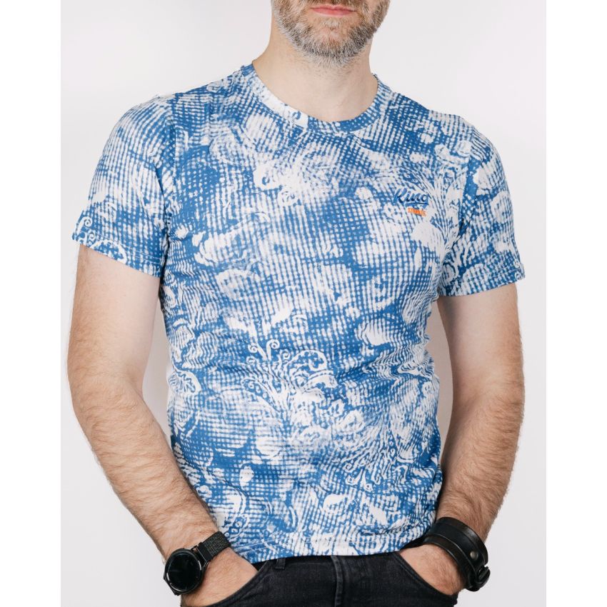 Grace King kék férfi rövid ujjú