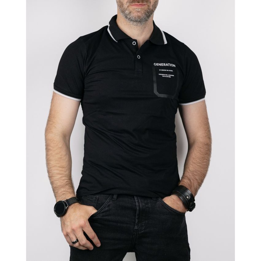 Grace Generation fekete férfi rövid ujjú