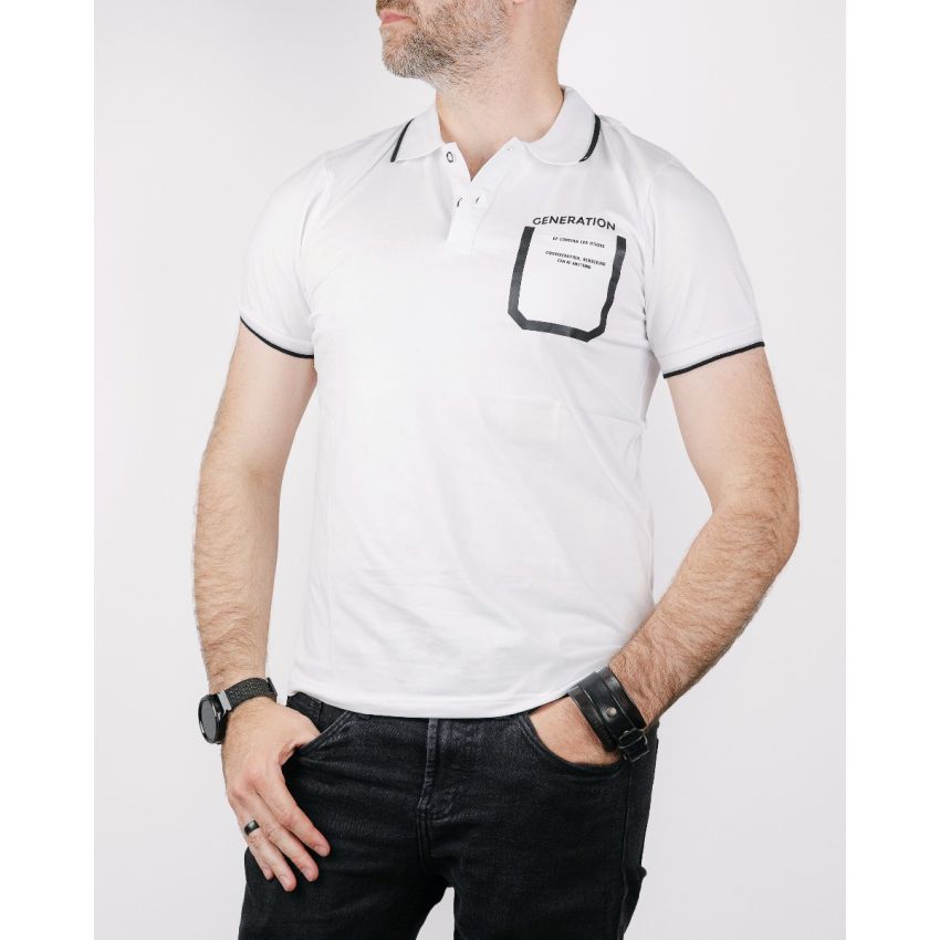 Grace Generation fehér férfi rövid ujjú