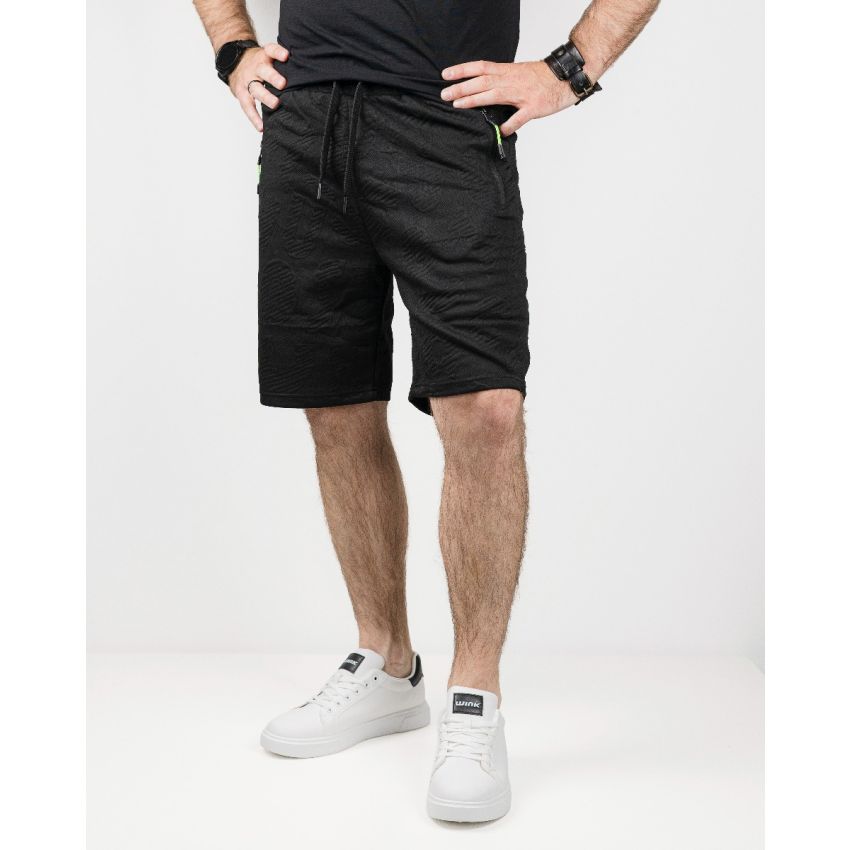 Grace CP fekete-zöld férfi rövidnadrág