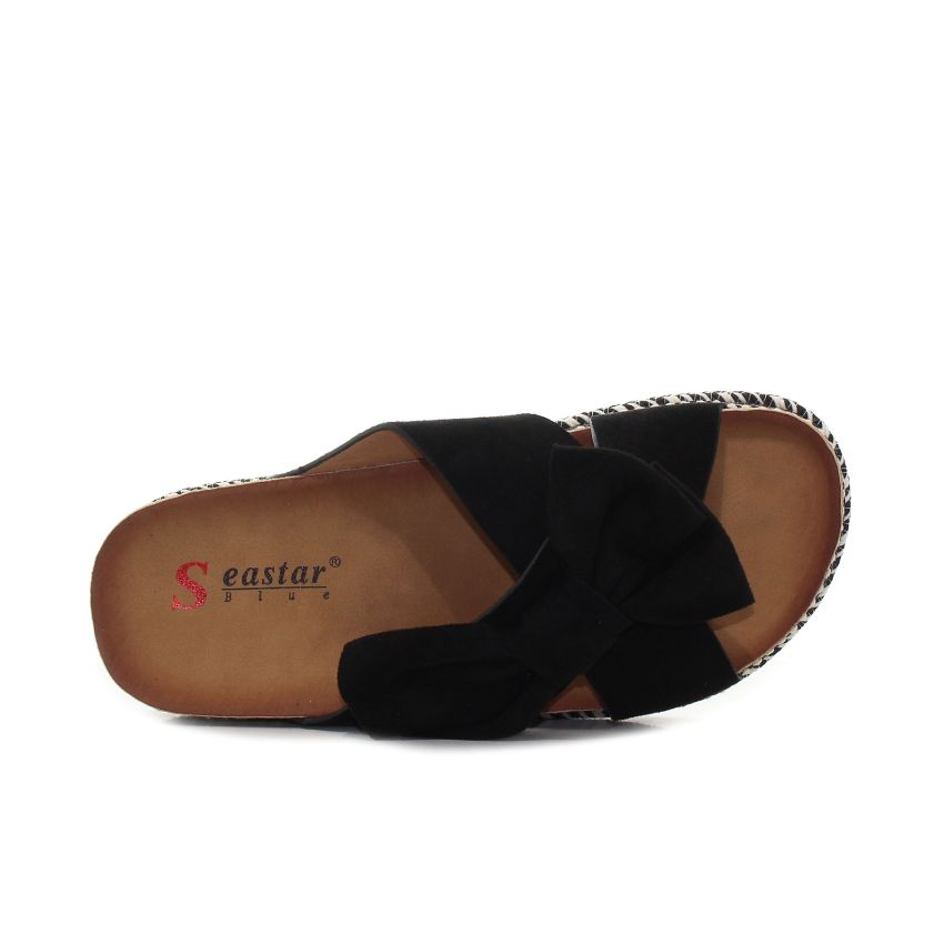 Seastar Bow Two fekete női papucs