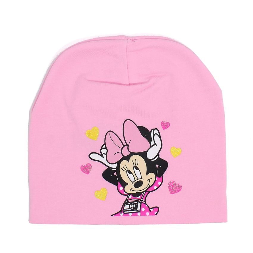 Disney Minnie mintás rózsaszín gyerek sapka