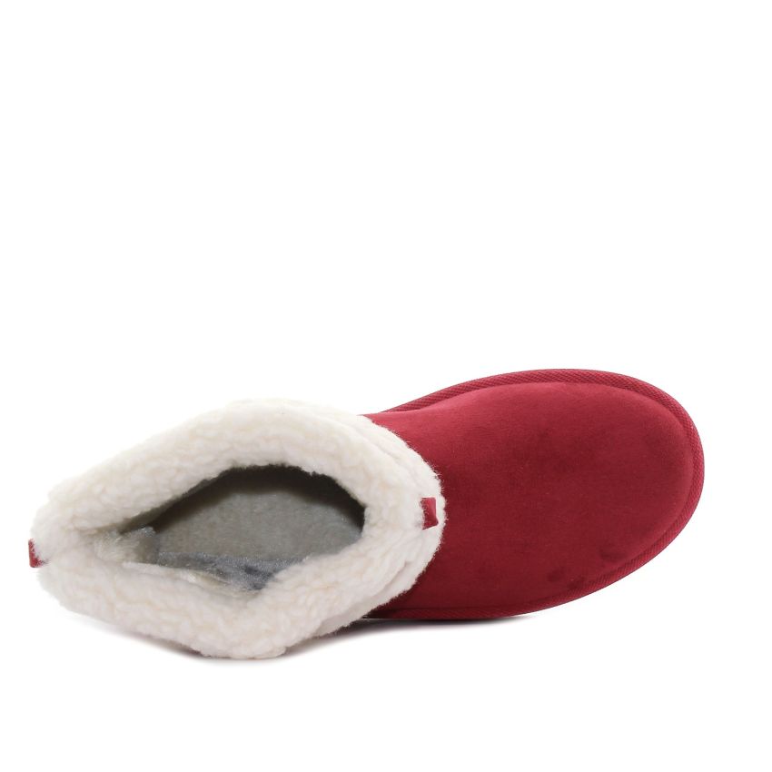 Monogrant - Mia bordó bélelt női bokacsizma