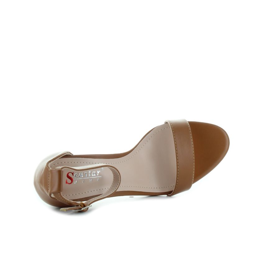 Seastar High Sling barna női magassarkú